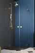 Душова кабіна RADAWAY Essenza Pro Gold PDD 90Lx100Rx200 10095090-09-01L+10095100-09-01R в комплекті без піддону - зображення 1