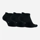 Набор мужских носков коротких Nike U J Everyday Max Ns SX5546-010 43-46 (3 пары) Черный (659658601819) - изображение 4