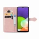 Чехол Vintage для Samsung Galaxy A12 2021 / A125 книжка кожа PU с визитницей розовый - изображение 3