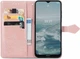 Чехол Vintage для Nokia G20 книжка кожа PU с визитницей розовый - изображение 3