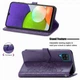 Чехол Vintage для Samsung Galaxy M12 2021 / M127 книжка кожа PU с визитницей фиолетовый - изображение 4
