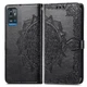 Чехол Vintage для ZTE Blade A71 / A7030 книжка кожа PU с визитницей черный - изображение 2