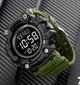 Годинник наручний спортивний SKMEI 1968 Military Black зелений з чорним водостійкий - зображення 2