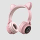Беспроводные наушники Fingertime BT028C с кошачьими ушками PINK - изображение 2