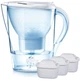 Фільтр-глечик Brita Marella Memo + 3 картриджа 2.4 л (1.4 л очищеної води), білий - изображение 1