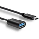 Адаптер - перехідник OTG XOKO AC-230 Type-C - USB з кабелем чорний - зображення 1