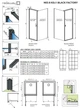 Душова кабіна RADAWAY Nes Black KDJ I Factory 80x80x200 10022080-54-55L+10039080-54-55 в комплекті без піддону - зображення 2