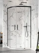 Душевая кабина RADAWAY Idea Black PDD 120Lx90Rx200 стекло прозрачное черный профиль 387139-01-01 + 387159-54-01 - изображение 1
