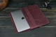 Кожаный чехол для MacBook Дизайн №24, натуральная Винтажная кожа, цвет Бордо - изображение 1