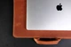 Кожаный чехол для MacBook Дизайн №31, натуральная Винтажная кожа, цвет Коньяк - изображение 5