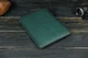 Кожаный чехол для MacBook Дизайн №1 с войлоком, натуральная кожа итальянский Краст, цвет Зеленый - изображение 1