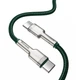Кабель BASEUS Cafule Metal Data Cable Type-C to Type-C 100W Green 2м (CATJK-D06) - изображение 2