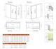Скляна шторка для ванни RADAWAY Idea Black PN DWJ+S 170х75 права 10042170-54-01R + 10005075-54-01L - зображення 2