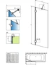 Стеклянная шторка для ванны RADAWAY Essenza Pro White PNJ II 60 см 10101060-04-01 - изображение 2