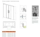 Скляна шторка для ванни RADAWAY Idea Black PN DWD 150 10004150-54-01 - зображення 2