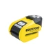 Мотозамок с сигнализацией Oxford Quartz XA10 Alarm Disc Lock Yellow на тормозной диск (LK216) - изображение 2