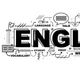 Наклейка напис English Інтер'єрна текстова (англійські букви слова символи) глянсова 1100х390 мм - зображення 3