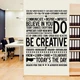 Виниловая самоклеющаяся наклейка Be creative (на английском языке английские буквы) глянцевая 970х1320мм - изображение 1