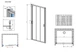 Душові двері RADAWAY Evo DW 85 см 335085-01-01 - зображення 3