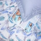 Комплект постельного белья MirSon Satin print Elit Azure Jay 143х210 (2200005611654) - изображение 11
