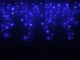 Гирлянда ICICLE 7 Вт синяя, провод белый или черный 75 LED бахрома 2x0,7 м IP44 для улицы - изображение 4