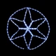 Гирлянда MOTIF Star Звезда 20 Вт 60х60см белый, провод черный IP44 для улицы - изображение 1