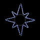 Гірлянда MOTIF Star Зірка 20 Вт 65х75 см біла, чорний провід IP44 для вулиці (90012985) - зображення 1