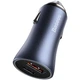 Автомобільний зарядний пристрій fast charge BASEUS Golden Contactor Pro Dual Quick Charger U+C 40W Dark Gray (CCJD-0G) - зображення 3