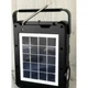 Портативный переносной фонарь NNS Solar charge NS-8033LS, 2 режима + сигнал SOS, Радио+ Bluetooth колонка, солнечная панель, встроенный аккум, 3 лампочки 3W, USB выход, Black - изображение 4