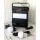 Портативный переносной фонарь NNS Solar charge NS-8033LS, 2 режима + сигнал SOS, Радио+ Bluetooth колонка, солнечная панель, встроенный аккум, 3 лампочки 3W, USB выход, Black - изображение 7
