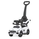 Детская каталка-толокар Bambi Racer M 4578-1 Белый Mercedes + родительская ручка + защитный бортик - изображение 1