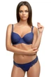 Комплект Moor Moor Freya 2055 Бюстгальтер формованный и трусики стринг Синий 75C/M (15268) - изображение 1