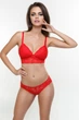 Комплект Moor Moor Bralette 2045 Бюстгальтер бескостный и трусики слип Красный 75C/M (15128) - изображение 3