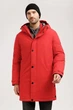 Довгий чоловічий пуховик Finn Flare W19-42008-300 червоний 2XL - зображення 1