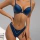 Комплект Dream Academy Hope 1403 Бюстгальтер Push-up и трусики 1403 Синий 85С/XL (13861) - изображение 1