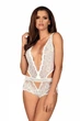 Кружевное боди Obsessive 853-TED-2 Экри L/XL - изображение 1