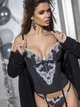 Комплект Lise Marie Grace Корсет и Стринги 8007 Черный 85C/XL (16506) - изображение 5
