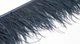 Перья страуса на ленте KV Feathers 10-15 см, синие, 1 м PS001 - изображение 3