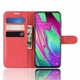 Чехол-Книжка с карманами для карт для Samsung Galaxy A40 Красный (063216) - изображение 2