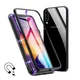 Магнитный чехол Metal Frame для Samsung Galaxy A70 Синий (063558) - изображение 3