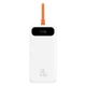 Зовнішній акумулятор повербанк power bank BASEUS Block 20000mAh |1USB/1Type-C/Lightning Cable, 20W/3A, PD/QC| white - зображення 1