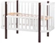 Кровать Babyroom Луна (120x60) белый - венге - изображение 2