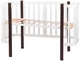 Кровать Babyroom Луна (120x60) белый - венге - изображение 3