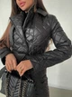 Пальто жіноче стьобане K&ML 24 M - L ( 46 - 48 ) Чорний ( 24 - 01) - зображення 3