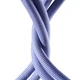 Кабель Baseus Crystal Shine Series Fast Charging Data cabel USB to iP 2.4A 2m (CAJY000105) Purple - изображение 4
