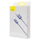 Кабель Baseus Crystal Shine Series Fast Charging Data cabel USB to iP 2.4A 2m (CAJY000105) Purple - изображение 7