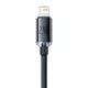Кабель Baseus Crystal Shine Series Fast Charging Data cabel USB to iP 2.4A 1.2m (CAJY000001) Black - изображение 3