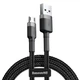 Кабель Baseus cafule cabel USB For Micro 2A 3m (CAMKLF-HG1) Gray+Black - зображення 1