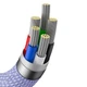 Кабель Baseus Crystal Shine Series Fast Charging Data cabel Type-C to iP 20W 2m (CAJY000305) Purple - изображение 5