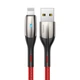 Кабель Baseus Horizontal Data cabelUSB For iP 2.4A 0.5m (CALSP-A09) Red - зображення 2
